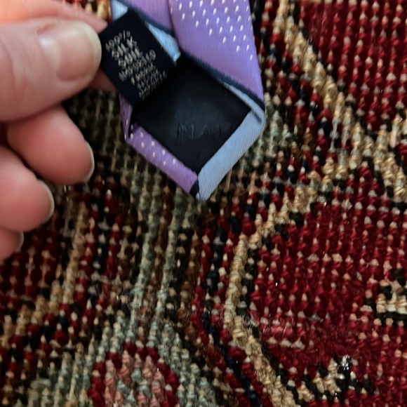 Nautica silk tie, blue and purple.  Buy 2 get 50% off. - Picture 3 of 4